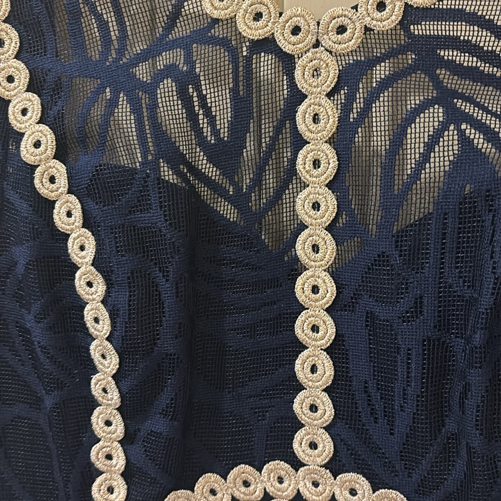 Lilly Pulitzer sleeveless dark navy dress size 6 - Picture 8 of 16